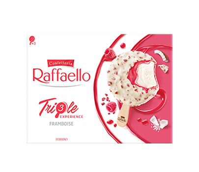Glace Raffaello Triple Experience Framboise