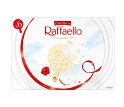 Glace Raffaello / 6 bâtonnets