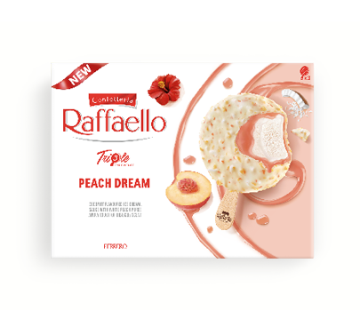 Glace Raffaello Triple Experience Peach Dream