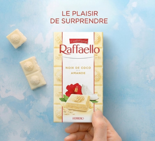 Tablette Raffaello Noix de coco et amande