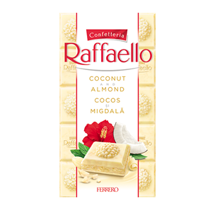 Ciocolată albă umplută cu cremă de nucă de cocos și migdale